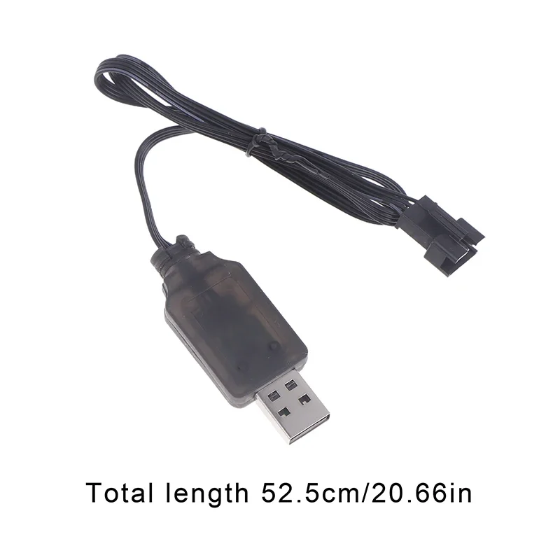 1PCS 7.4V SM-4P Spina Caricatore USB Per DE36W DE65 HM202 EC08 EC16 RC Auto M416 Gel Elettrico Sfera Blaster Caricabatteria