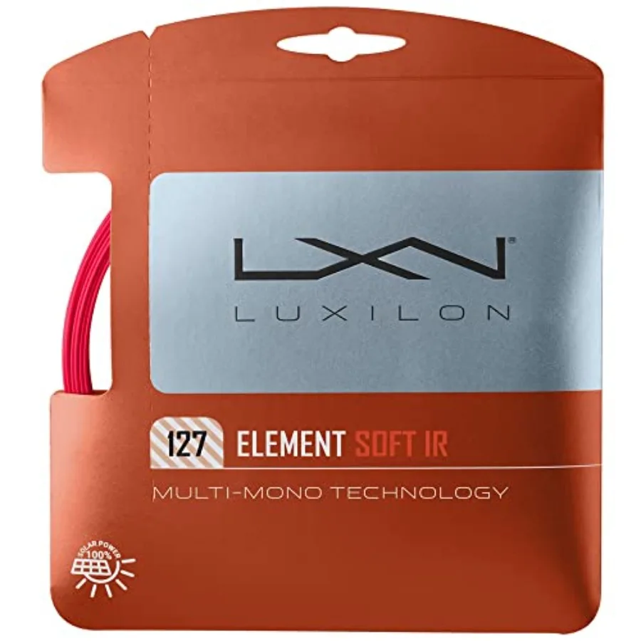 Luxilon Element IR Soft 127 Tennis String Set Multipacks 2-4-6-8 Packs for Professional Players Durable Polyester String High T