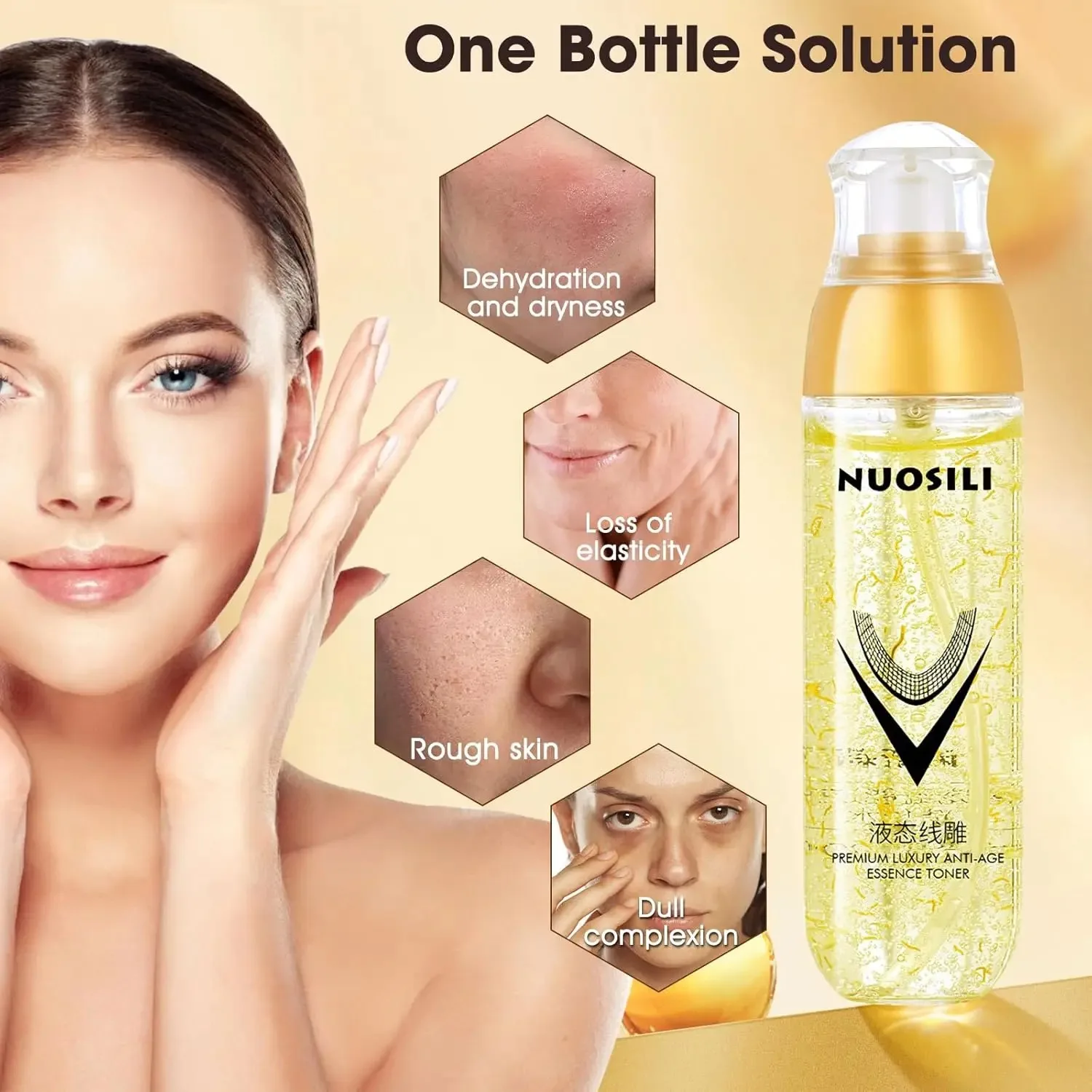 

120ML Collagen Face Spray Anti-Aging Essence Serum Instant Wrinkle Removal Skin Tightening & Moisturizing for Dry And Rough Skin