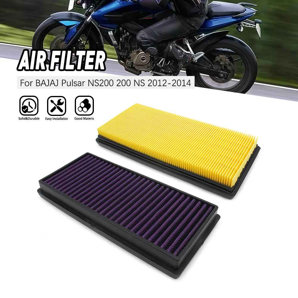 

Motorcycle High Flow Air Filter Intake Purification Cleaner Element For Bajaj Pulsar 200 NS 2012-2014 Motorcycle