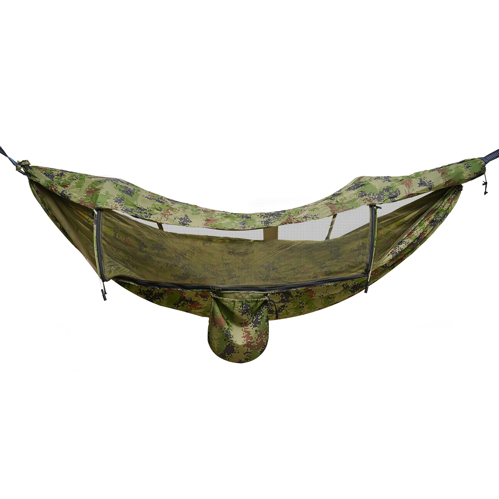 Portable Camping Hammock Anti-mosquito And Anti-Sun Hammocks For Traveling, Hiking, jungle adventures, etc Camouflage/Green