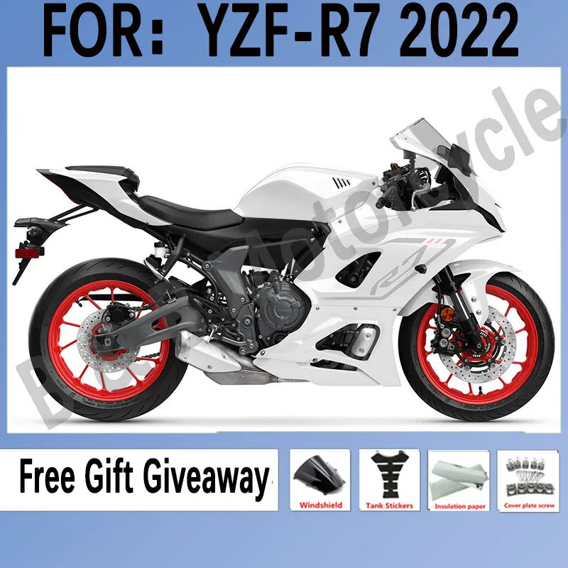 

New ABS Motorcycle Fairings Kit Fit for YAMAHA YZF-R7 2022 2023 2024 R7 2022 Bodywork Fairings Set White