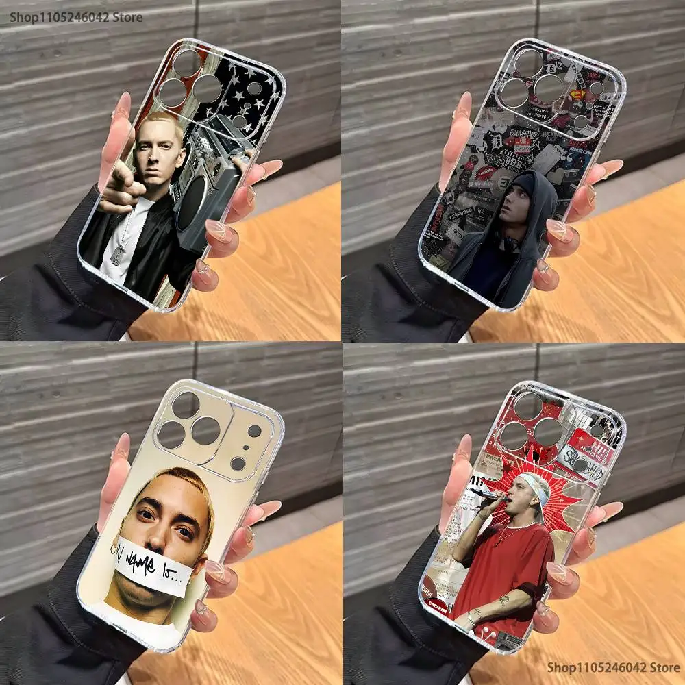 

Rapper E-Eminem Phone Case For iPhone 17,16,15,14,13,12,11,Pro,XS,Max,XR,Plus,E,SE4,Mini Transport Shockproof Soft Cover