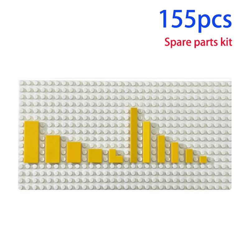 

155 pieces of MOC building block parts 2431 6636 63864 87079 4162 14719 26603 3070 building block supplement package