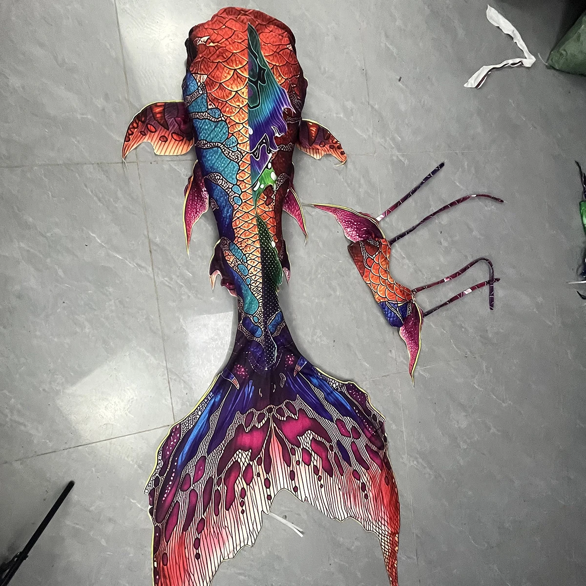 Customized Mermaid Costume, Color Gradient Mermaid Tail Fin Underwater Performance Suit, Aquarium Character Shooting view 4