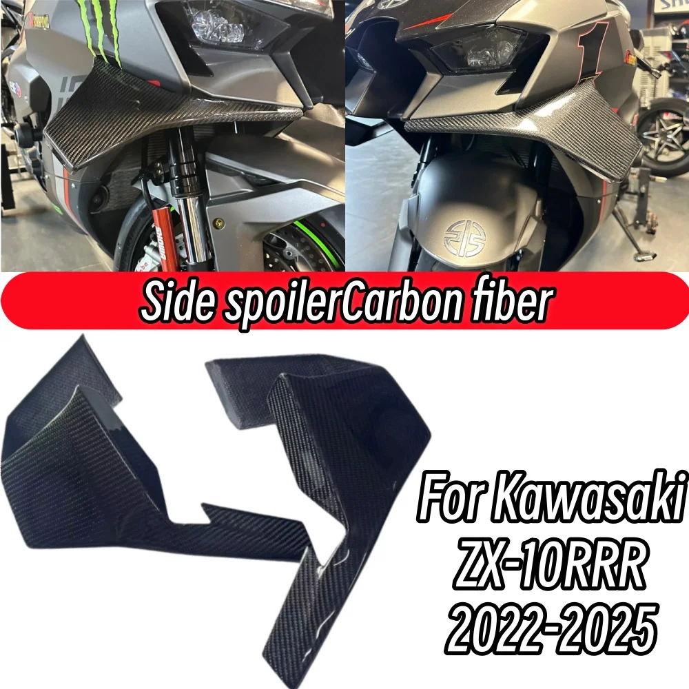 

Аэродинамическое переднее крыло (спойлер) для мотоцикла Kawasaki ZX-10R ZX10R ZX 10RR 2022-2025 – аксессуар для обтекателя