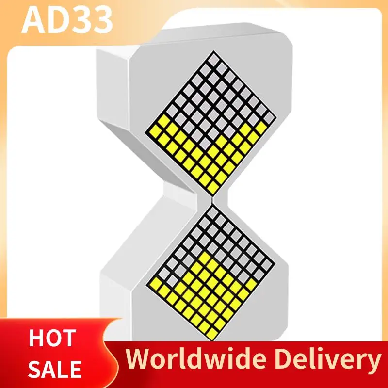 Top Deals Digital Electronic Hourglass Night Light Adjustable Gravity Hourglass Timer For Room White