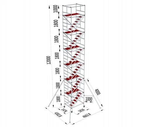 Climbing Movable Aluminium Alloy Scaffolding Rolling Scaffold Towers Easy Mobility for Any Job