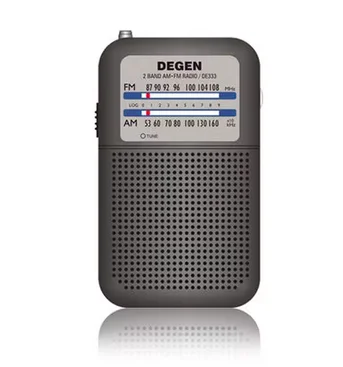 New DEGEN DE333 FM AM Radio Receiver Mini Handle Portable Two Band A0796A eshow