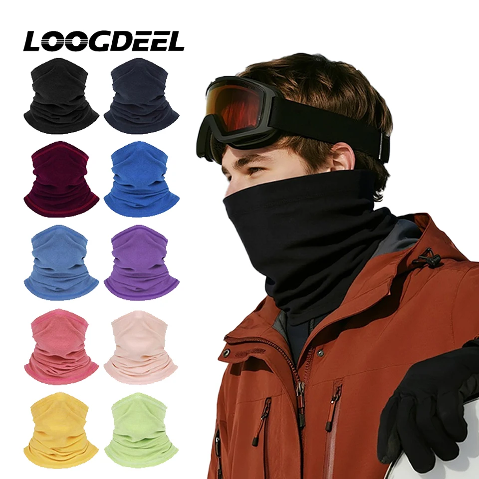 

LOOGDEEL Windproof Face Mask for Ski Snowboard,Motorcycle Cycling for Men's and Women's Winter Neck Warmer Gaiter Balaclava