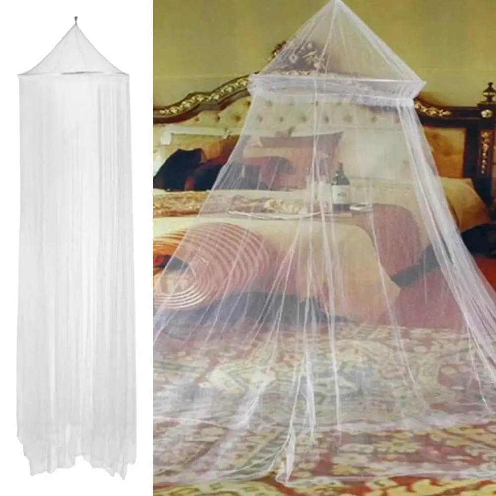 

Brand-new Household Dome Mosquito Net Summer Mosquito Net Folding Romantic Accessories Decor Lace Round Encrypted Universal T0S4