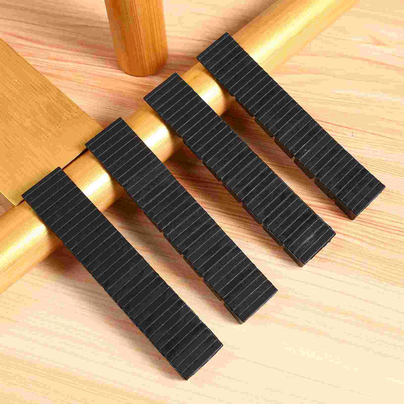 20 buah Shims untuk meninggikan furnitur Gasket meruncing tuas Wedge hitam Abs stabilisasi