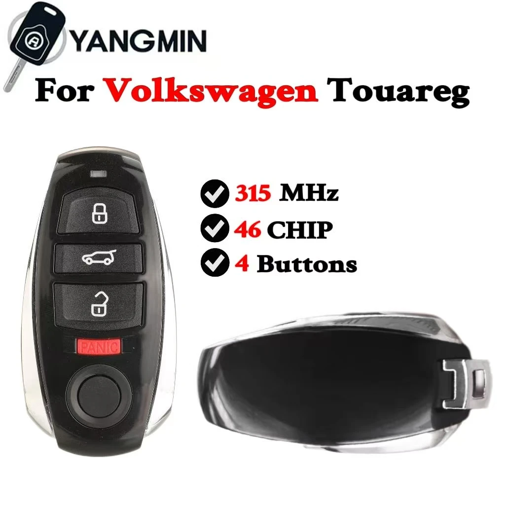 

YANGMIN Modifed Smart Car Key For VOLKSWAGEN Touareg 2002-2010 315 MHz PCF7945A ID46 Chip KR55WK45032
