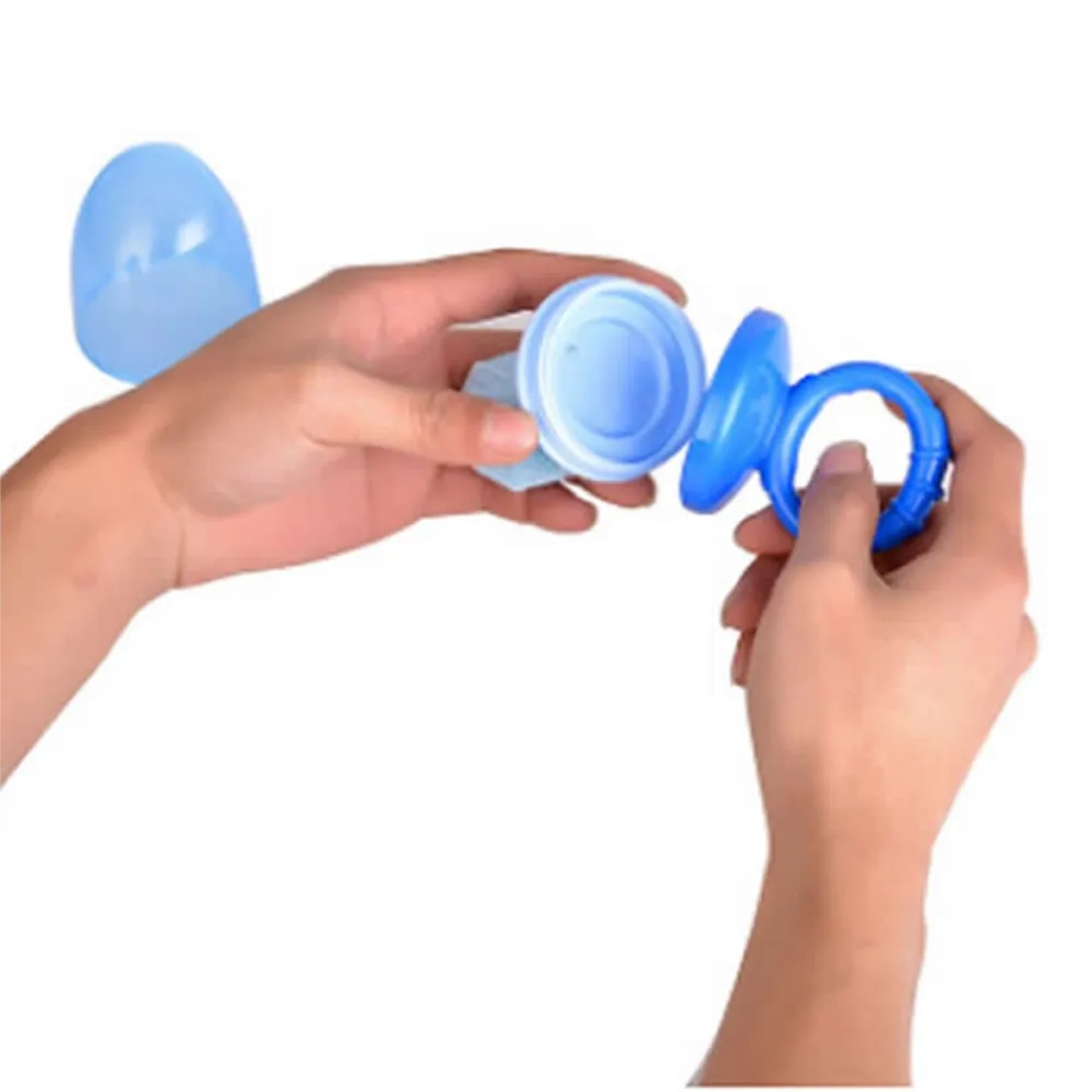 Taza de alimentación para morder al bebé, chupete de ayuda para la comida, dispositivo de alimentación seguro para masticar, botella
