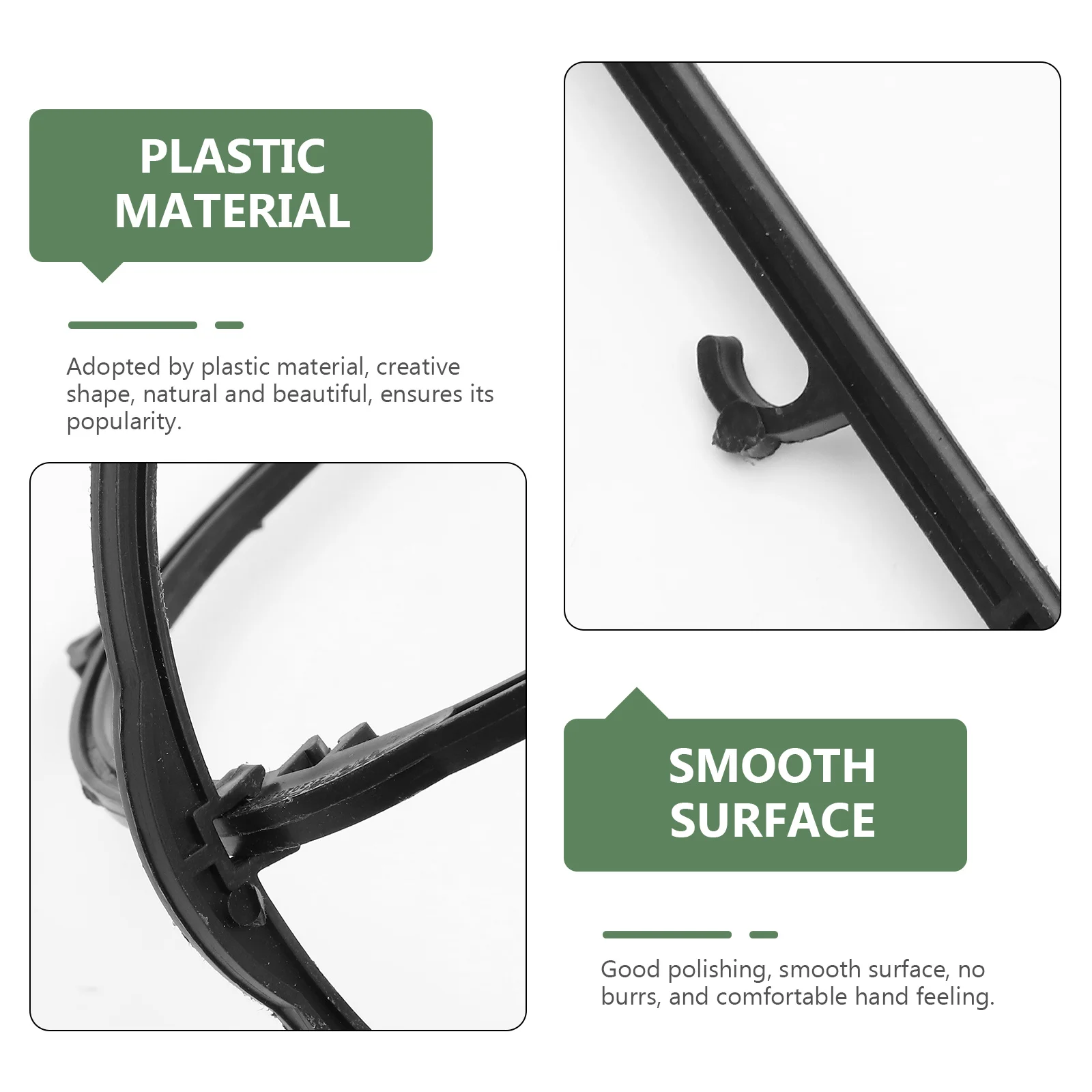 

6pcs Flower Support Rack Smooth No Burrs Plant Climbing Frame For Indoor Potted Plants Garden Trellis Plastic Climber Holder