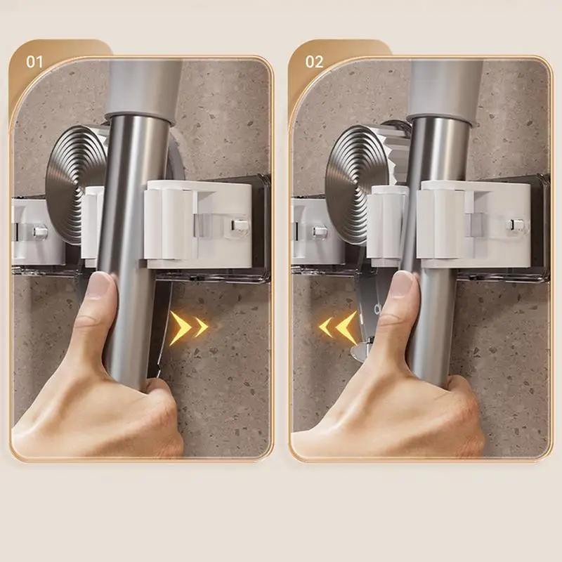 Suction Cup Broom Holder Broom Mop Hanger Mop Gripper Storag