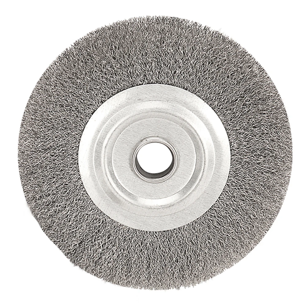 

100mm-300mm Steel Wire Brush Wire Wheels Brush 0.15mm Wire For Bench Grinder Deburring Tool Cleaning Rust Polishing