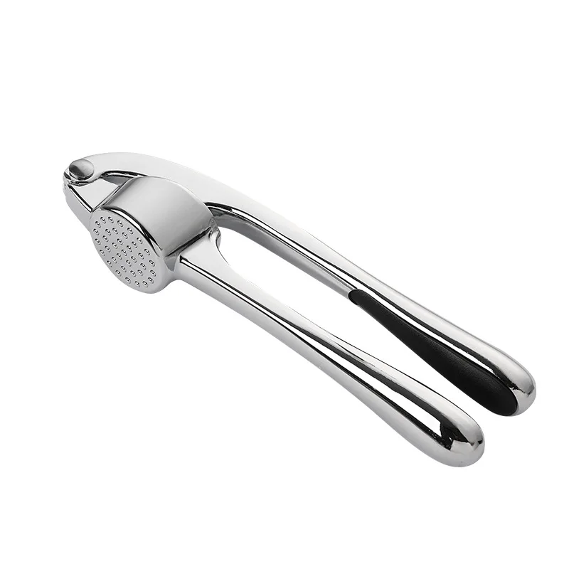 LMETJMA Premium Knoflookpers Roestvrijstalen Knoflookmolen Knoflookbreker Gemakkelijk te knijpen en schoon te maken Keukengereedschap JT202