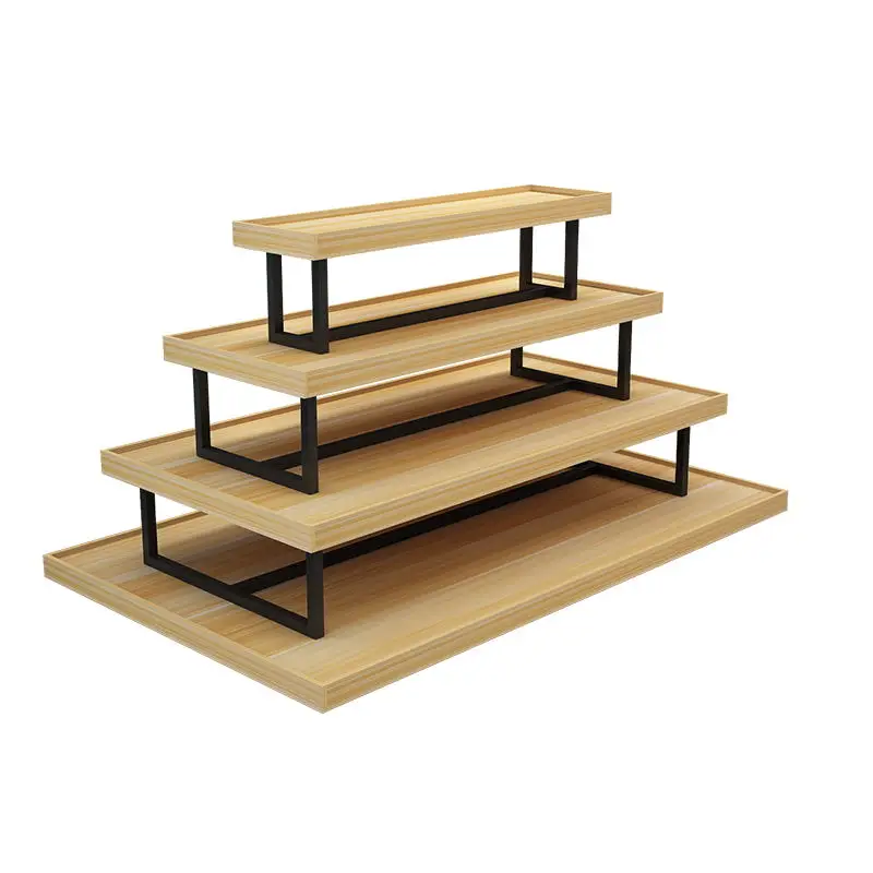 YJQ Supermarket Zhongdao Cabinet Display Stand Duitou Clothing Store Shoe Store Promotional Commercial Booth