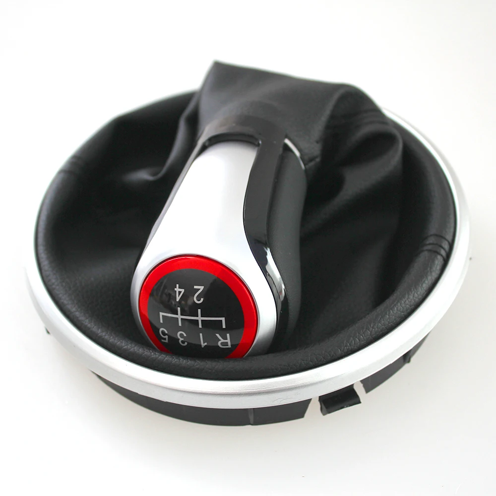 5-Gang Schaltknauf mit Schaltmanschette für Skoda Fabia 2 II MK 2 Combi Scout 2007-2014 Auto-Styling – Detail 7