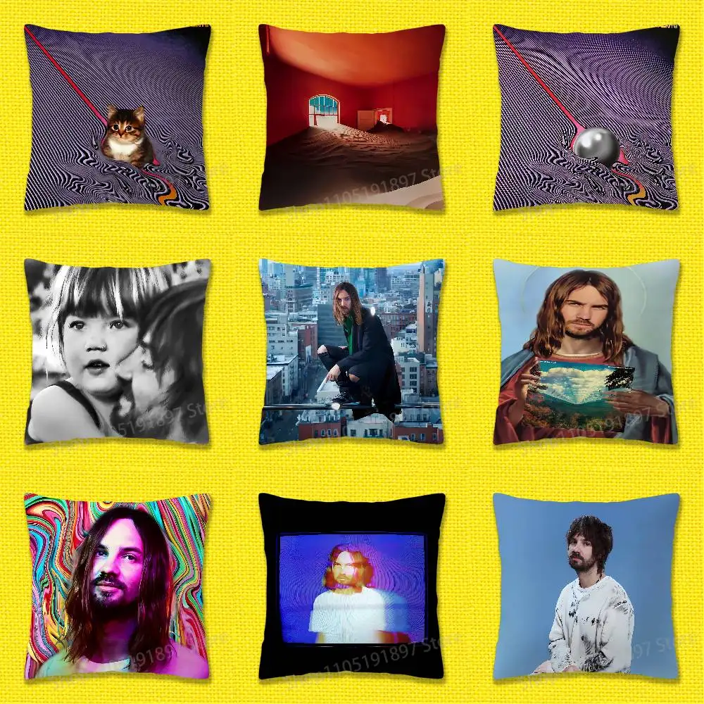 

T-Tame I-Impala Deadbeat Currents Cat Throw Pillow Case For 45*45cm 40cm 55cm 50cm 30cm Square Car Pillowcase Shell