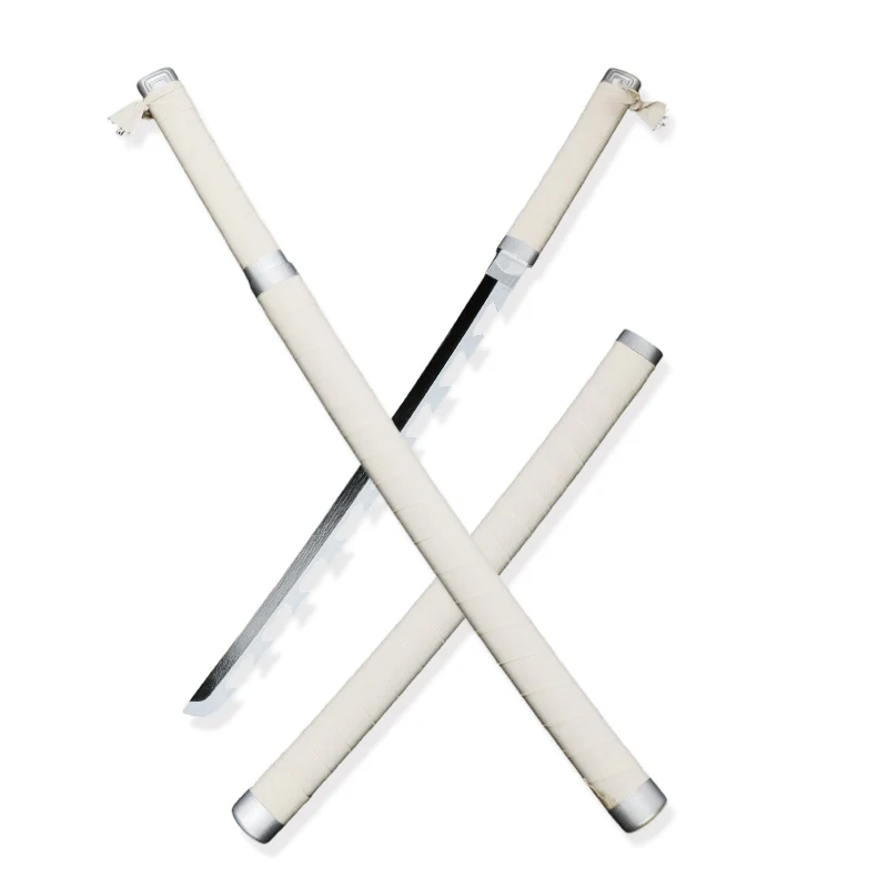 Accesorios de Cosplay de Anime japonés, espada de Katana samurái Inosuke, hoja de bambú, regalo de vacaciones coleccionable, viene con soporte para espada y cinturón