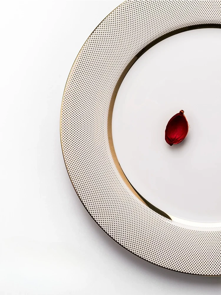 PYH dishes set household high value bone dishes tableware ceramic modern light luxury personalized dishes