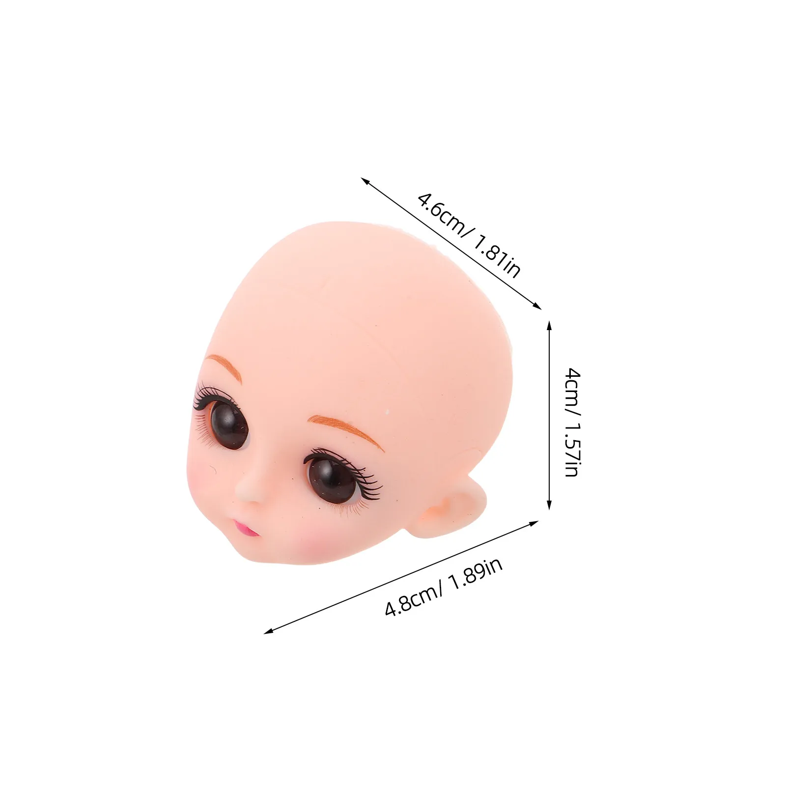 10 Pcs Toys DIY Craft Heads Makeup Practice Project Mannequin Replacement Baby Accessories Vinyl Face Painting