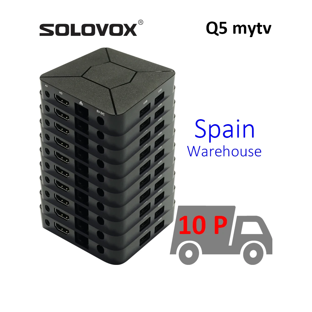 SOLOVOX-Android 10 TV Box ، 10P ، Q5 ، LemonTV ، تسليم سريع لمقاطعات الاتحاد الأوروبي ، مستودع إسبانيا ، البرتغال ، فرنسا ، ألمانيا