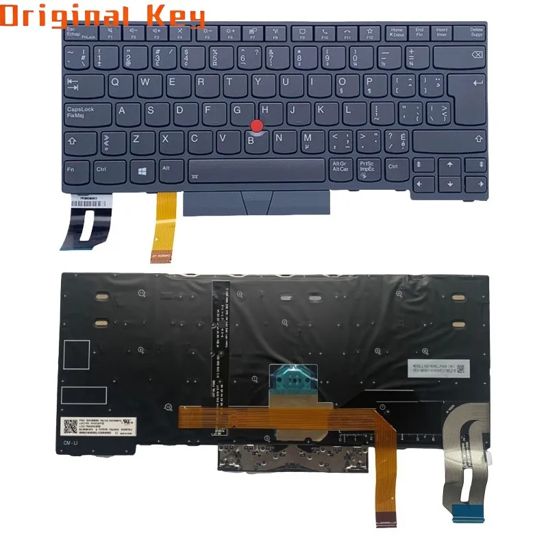

Gray Backlit Keyboard For Lenovo Thinkpad T14 P14s Gen 2 G2 5N21B08343 5N21B08361 5N21B08357 5N21B08363 5N21B08341 5N21B08360