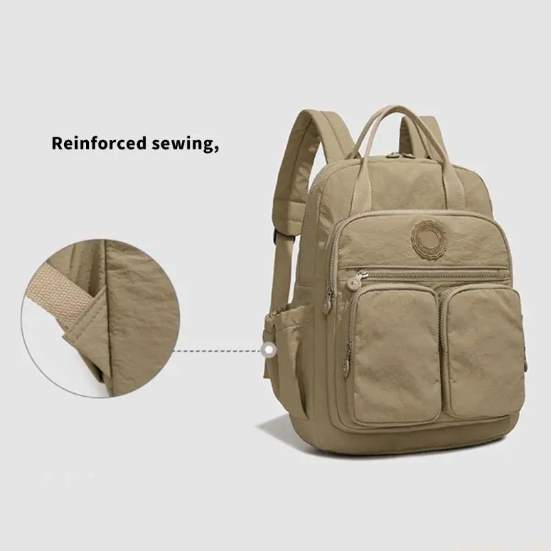 

X90D Women's Stylish Commuters Backpacks Lightweight Practical Nylon Book Bag Casual Daypack Ergonomic Strap Travel Backpacks
