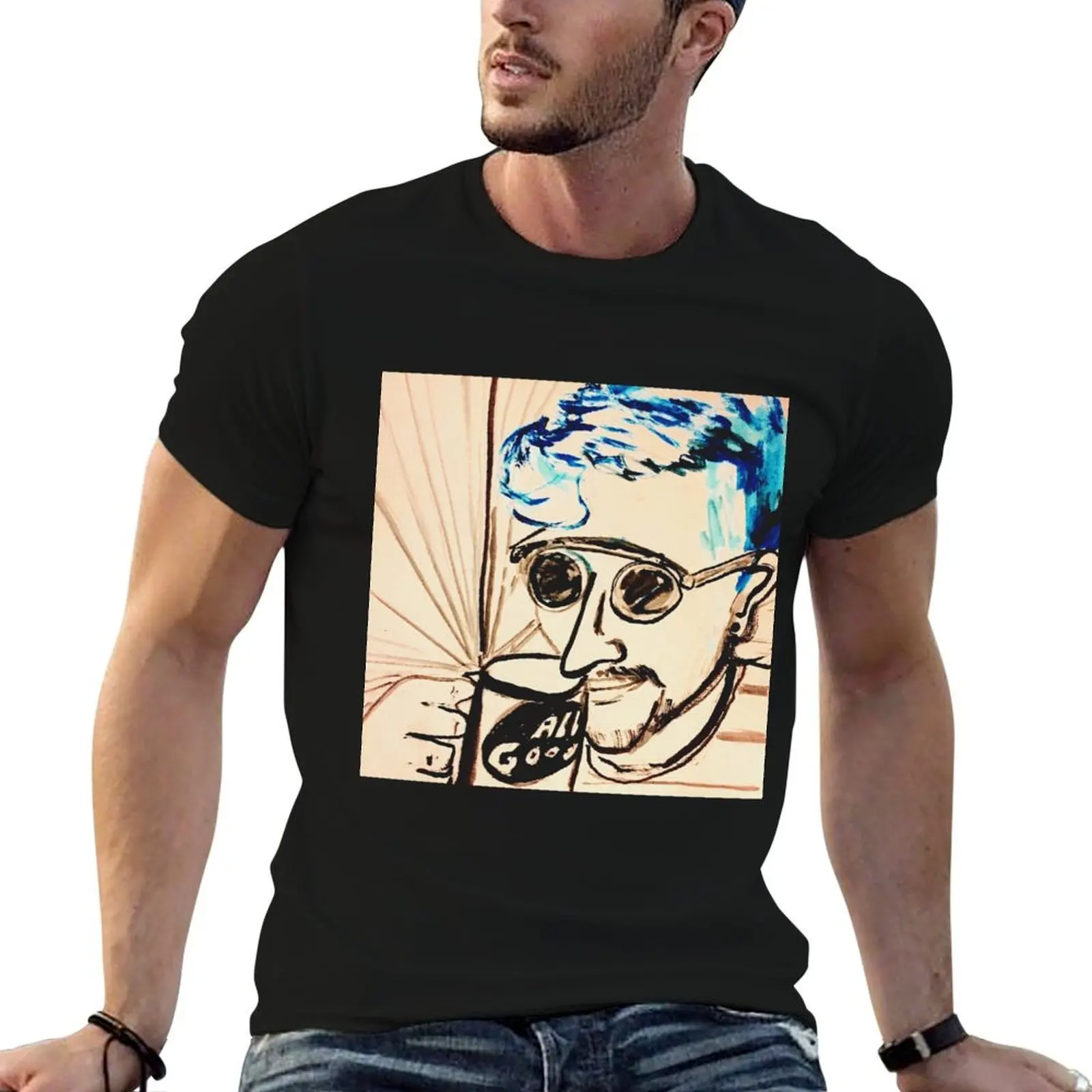 

WAKEUP + SMELL THE GRIZ T-Shirt t shirts for man slim fit t shirts for man cotton soft essential t shirt T-Shirt