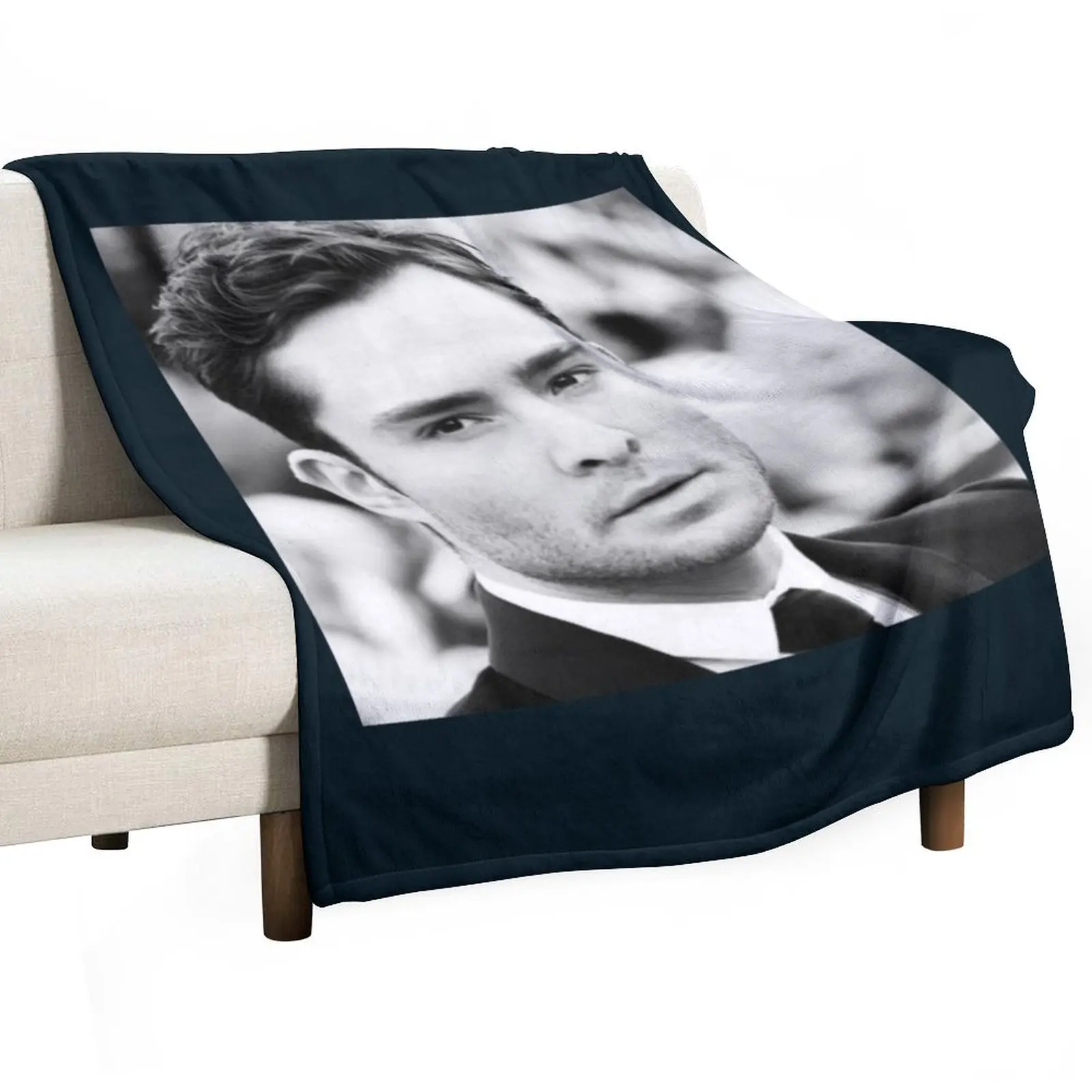 Ed Westwick Throw Blanket Bed covers Beautifuls Loose wednesday Decorative Beds Soft Plush Plaid Blankets