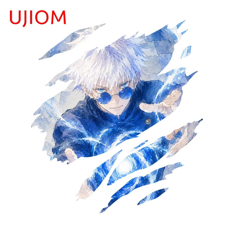 UJIOM Anime Jujutsu Kaisen Wall Sticker Fashionable Blue Adhesive Wallpaper Vinyl Decal Suitable For Attractive Windows Decor