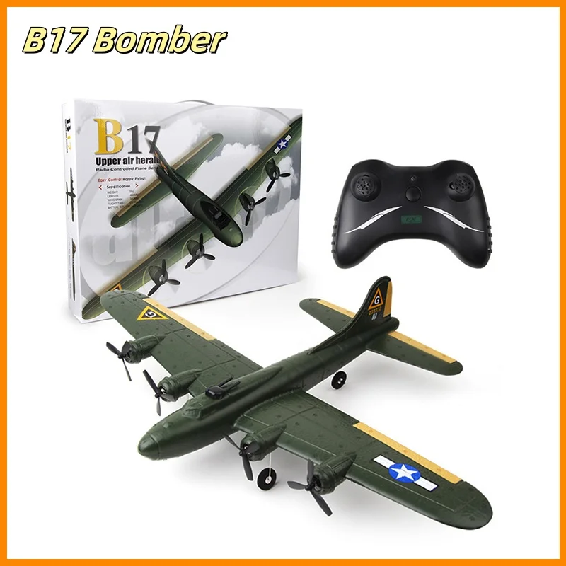 2024 New Model Aircraft Remote Control Children'S Toy Flying Bear B17 Bomber Fx817 Remote Control Gliding Fixed Wing Aircraft