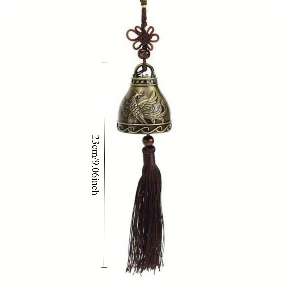 1/2Pcs Retro Wind Chime Feng Shui Bell Praying Wind Chime Chinese Knot Wind Chime Home Car Crafts Christmas Candy Decorations