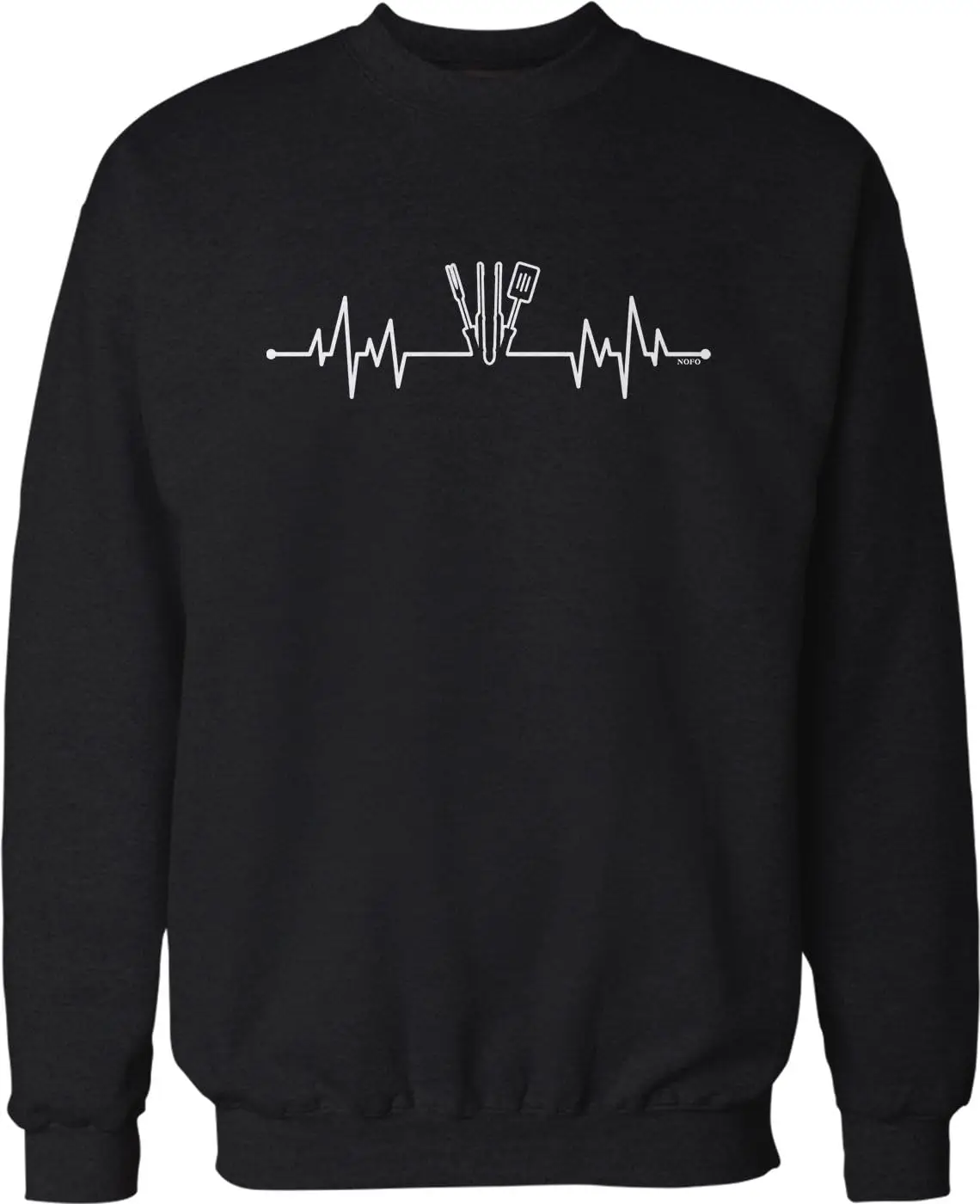 BBQ Heartbeat Crew Neck Sweatshirt