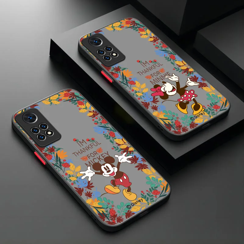 Disney Mickey Minnie Mouse Case For Xiaomi Redmi Note 13 12 11 Pro Plus 4G 5G 12S 11S 10 10S 9 9S 8 13C 12C 10C Matte Hard Cover