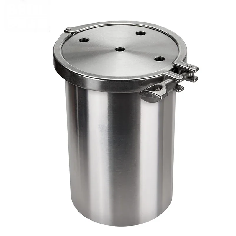 8L 304 stainless steel Card frame pressure tank, dispenser stainless steel pressure tank, maximum pressure 8bar, with barometer