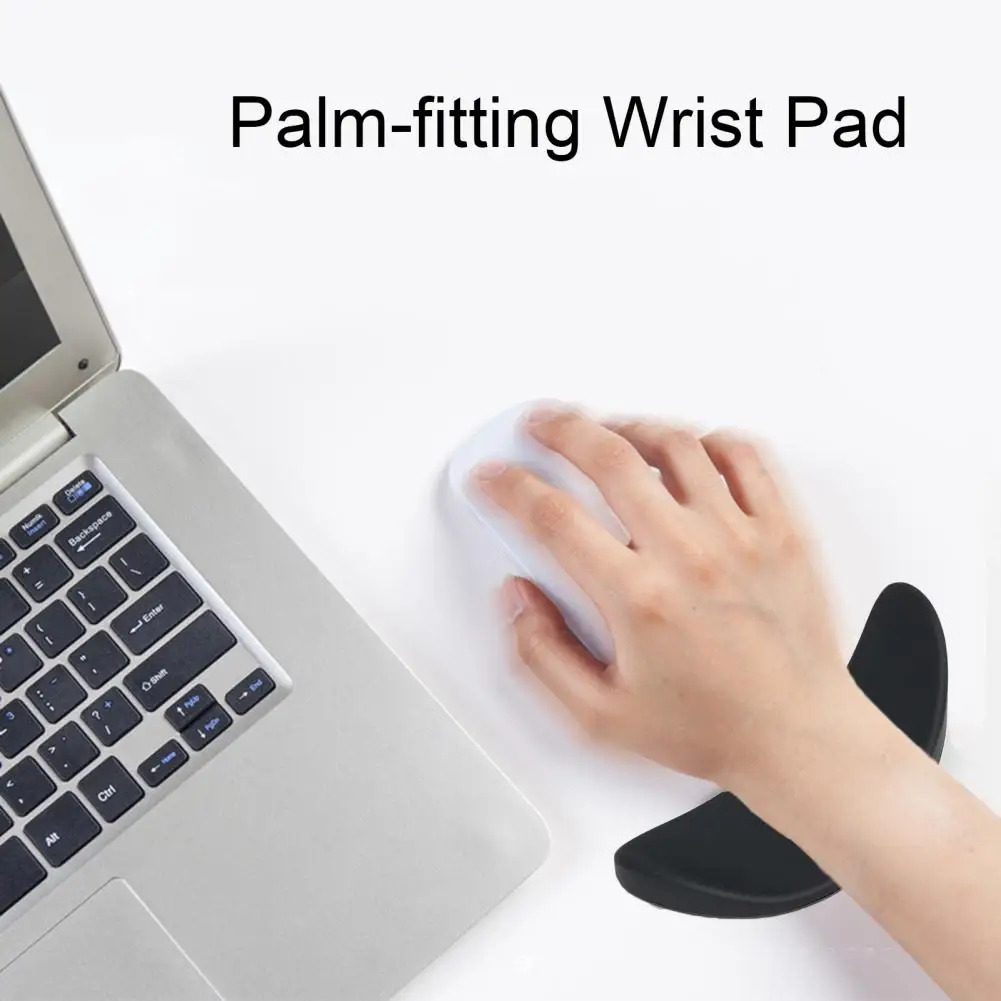 Mouse Wrist Pad Ergonomic Mouse Wrist Support Ergonomic Mouse Wrist Support for Office Comfort Curved Design Wear for Gliding