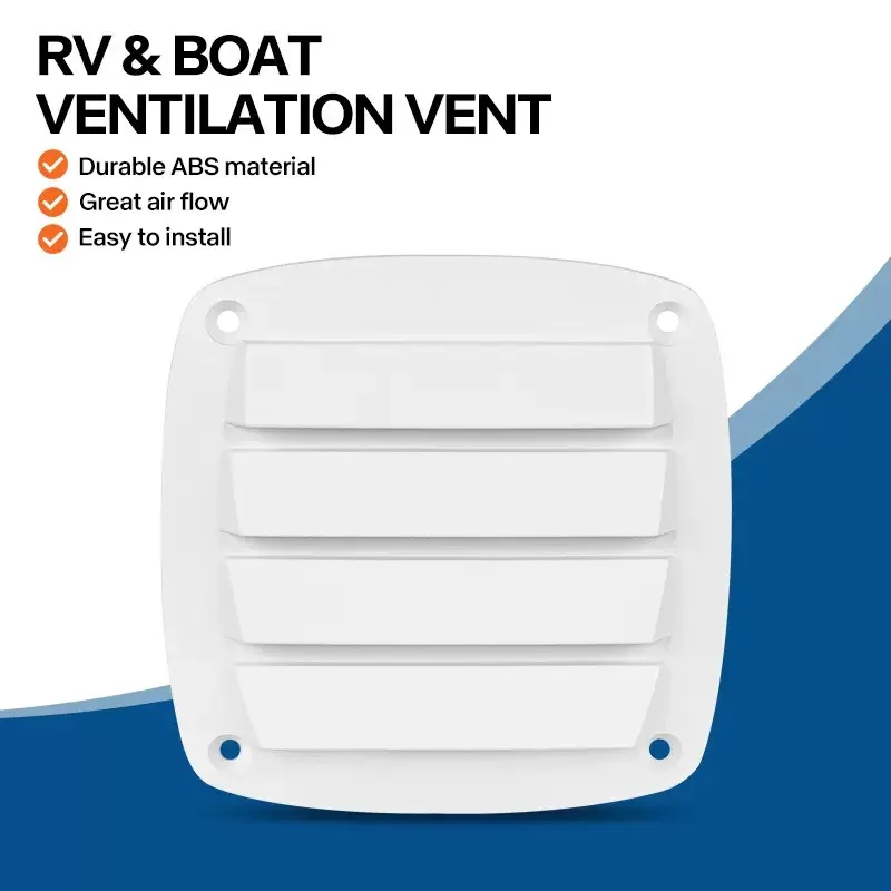 

New Square Louver Vent Grille Replacement, Air Duct Vent Cover for Boats and RVs
