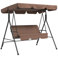 Outdoor swing 3 garden swings, adjustable roof, waterproof, load up to 200kg, perfect for gardens and terraces