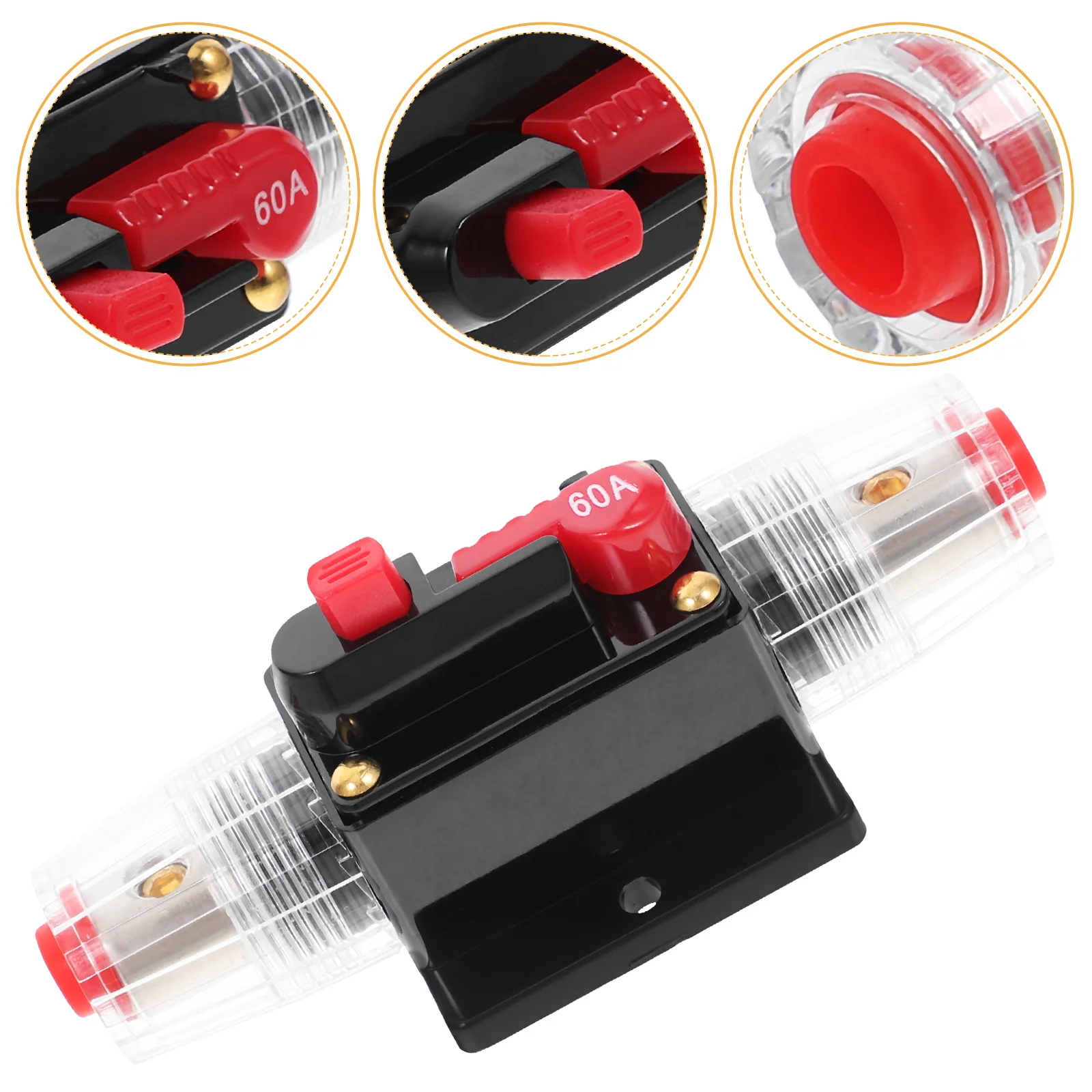 

Car Fuse Automatic Reset Circuit Breaker Boat Holder Automobile Amp Black Automotive