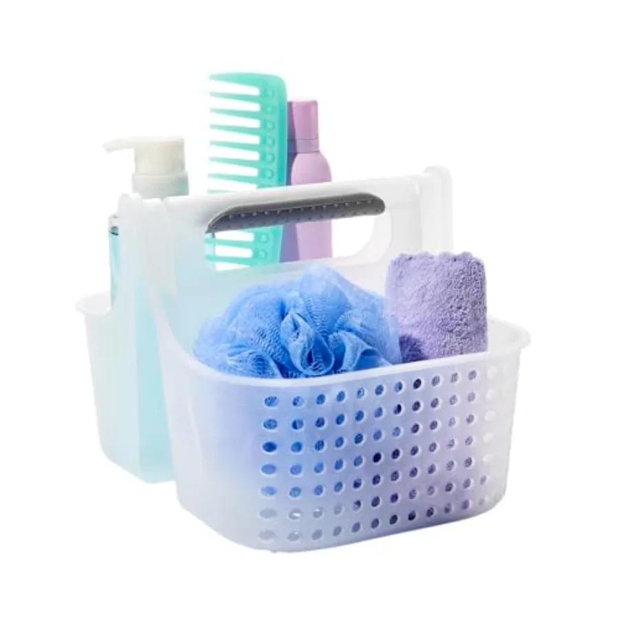 

Portable Shower Caddy, Hold Soap, Shampoo, Hair Supplies and Beauty Products, Cleaning Supplies Organizer for Home, Dorm, Plast