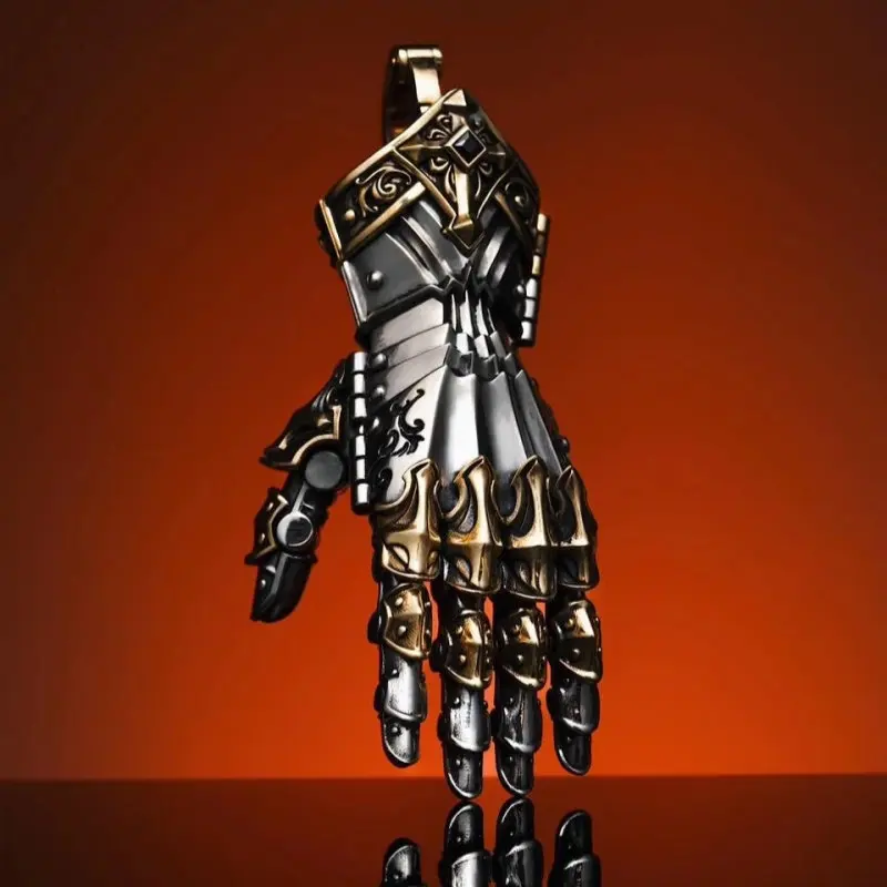 colgante-antiestres-de-manopla-de-caballero-medieval-'mano-de-dios'-juguete-edc-de-armadura-gotica-para-alivio-del-estres-coleccion-para-hombres