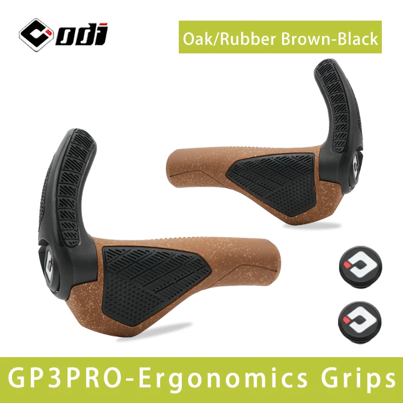 ODI GP3-Pro Ergonomic MTB Handlebar Grip Comfortable Anti slip Shock Absorber Rubber/Oak Mountain Bike Handle Cover Bicycle Grip image 3