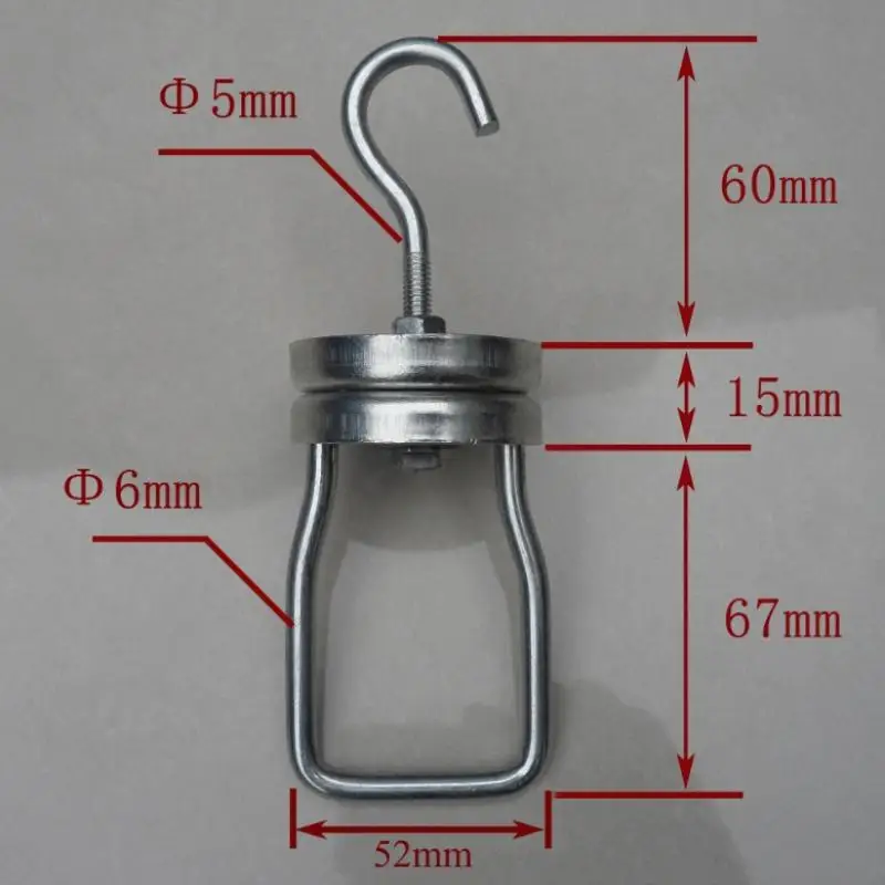 **Rotating Spinner Hook Steel Swivel Heavy Duty for Powder Coating Paint Shop Suspension Systems
