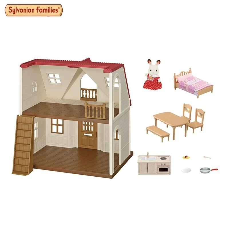 Original genuine product SYLVANIAN FAMILIES Anime Action Figures Sweet Dream Cabin New Edition Set Toys Kids Toy Birthday Gift