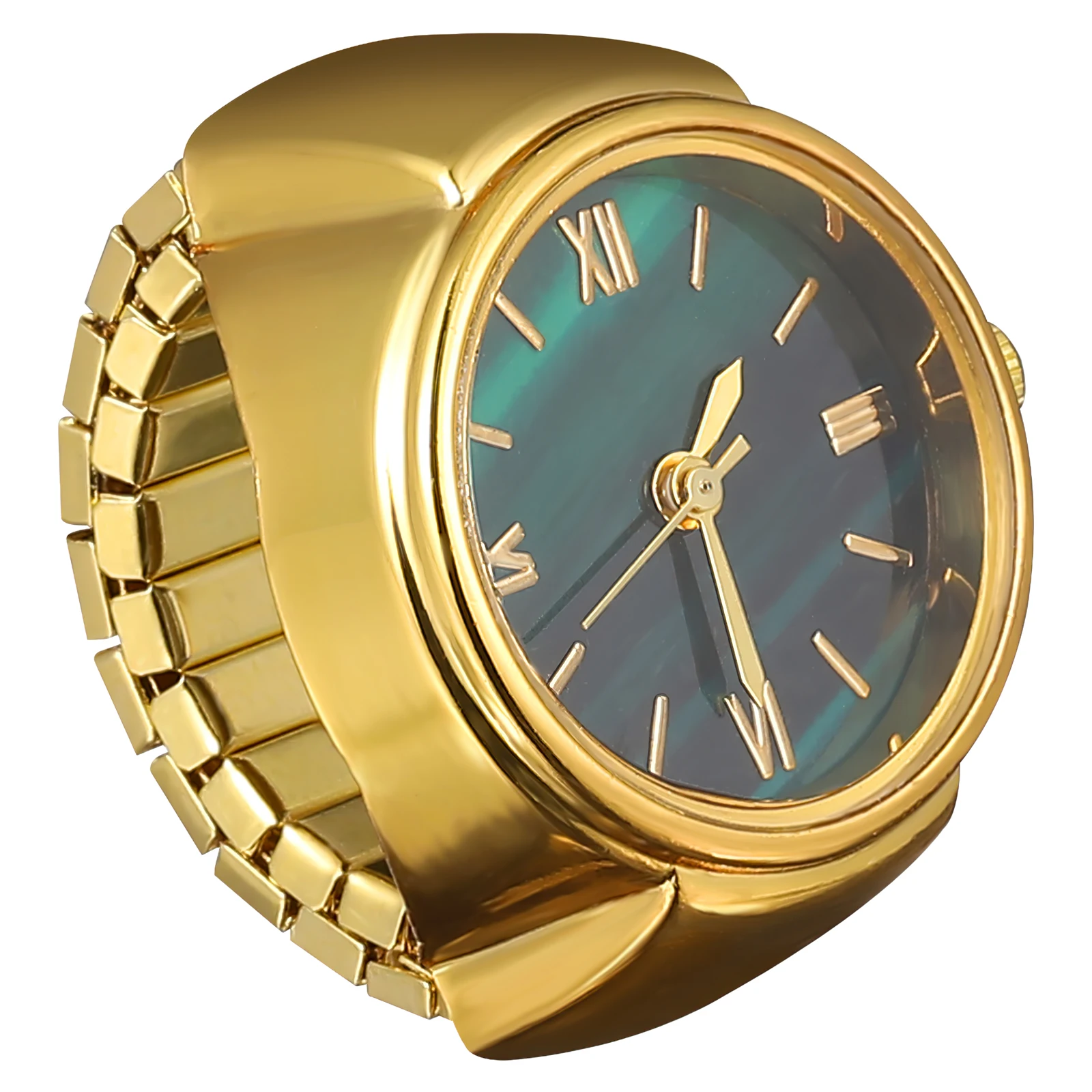 

Finger Watch Ring Mini Style Zinc Alloy Construction Precise Timekeeping Ideal for Daily Wear Ring Design Watch