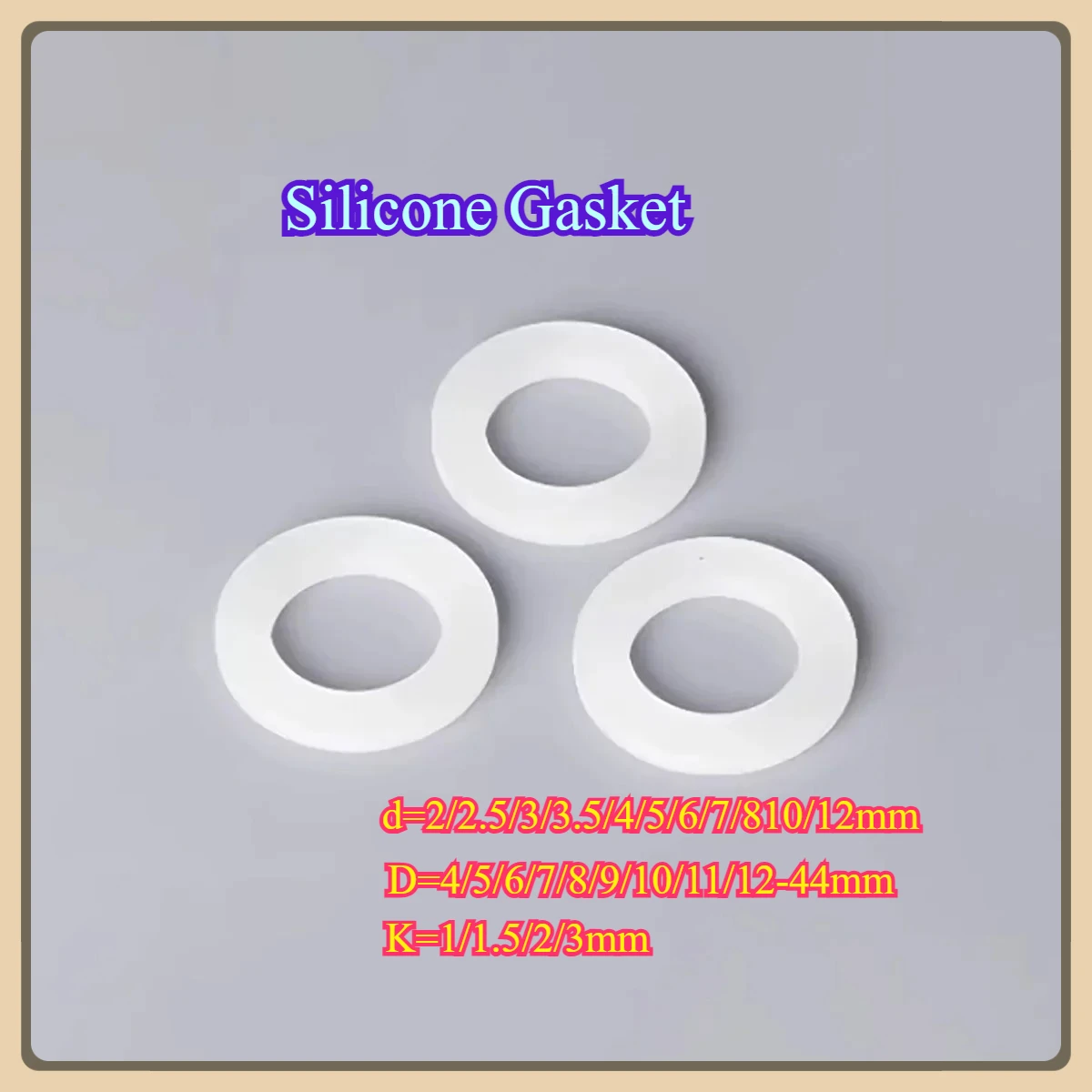 

Silicone Gasket /Waterproof Flat Gasket High Temperature Resistant Gasket/Soft Sealing Gasket Shock Absorber Pad